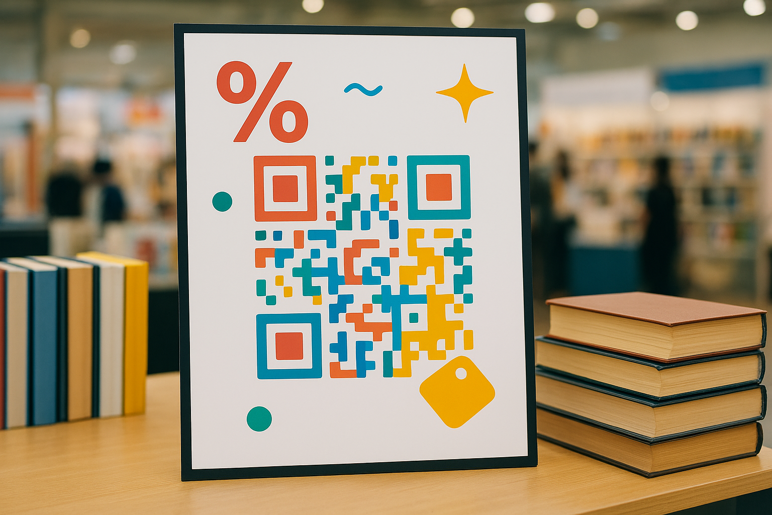 Código QR personalizado para promoción temporal en evento local